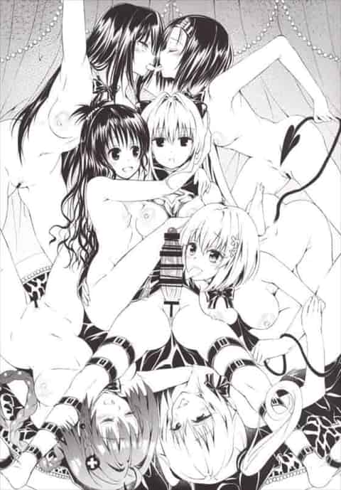 ヤミ「みなさん…どうしてそんなにえっちぃのですか…?」チンポ生えたヤミちゃんに催淫効果のある精液をぶっかけられたヒロインたちが次々発情しちゃって皆で大乱交wc