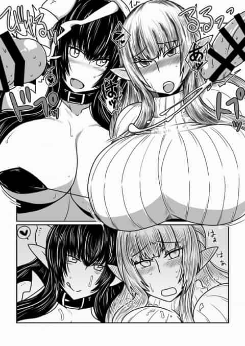 痴女エッチなムチムチ巨乳のエルフさんとサキュバスさんがセックス中出しさせて絶頂しちゃってるぞｗc