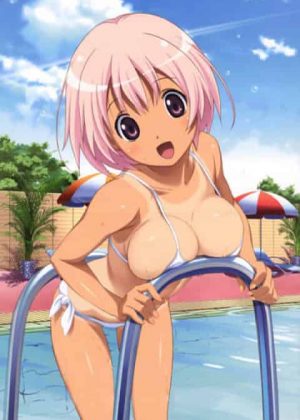 ２次元　日焼け跡のコントラストが堪らない美少女エロ画像　50枚